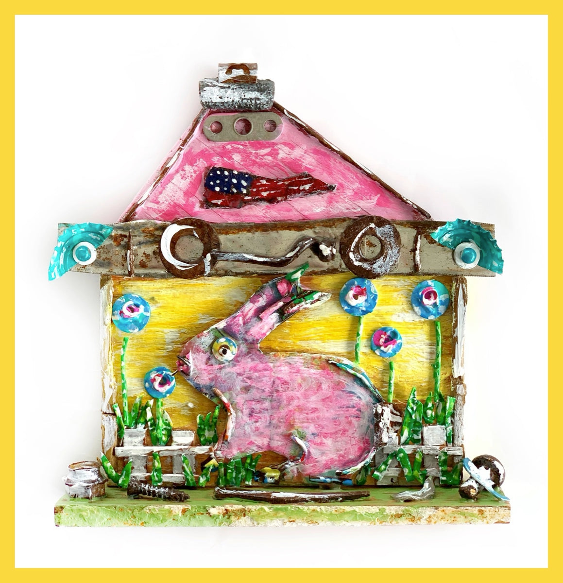 ★Original ART  ‘RABBIT' Velveteen Imperfect: Fine Art Watercolour Steampunk Bunny