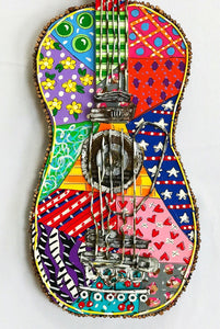 Patchwork Painted Guitar