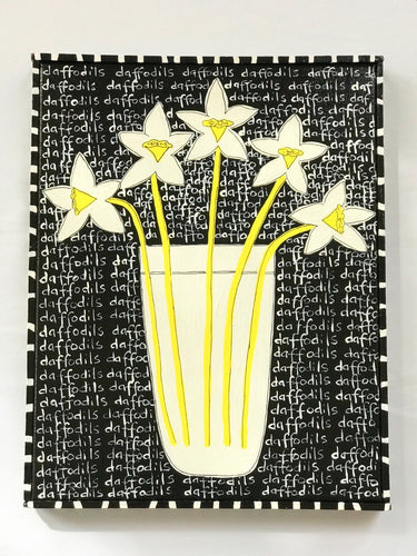 Black, White and Daffodils (Sorry..this one is gone but I would be happy to make you something similar.)
