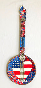 Red, White and Blue Banjo