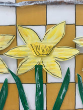 Daffodils on Gold and White
