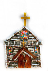 Little Stone Church Ornament