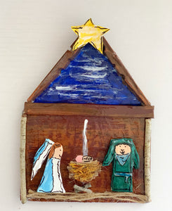 Nativity Ornament (Joseph in green)