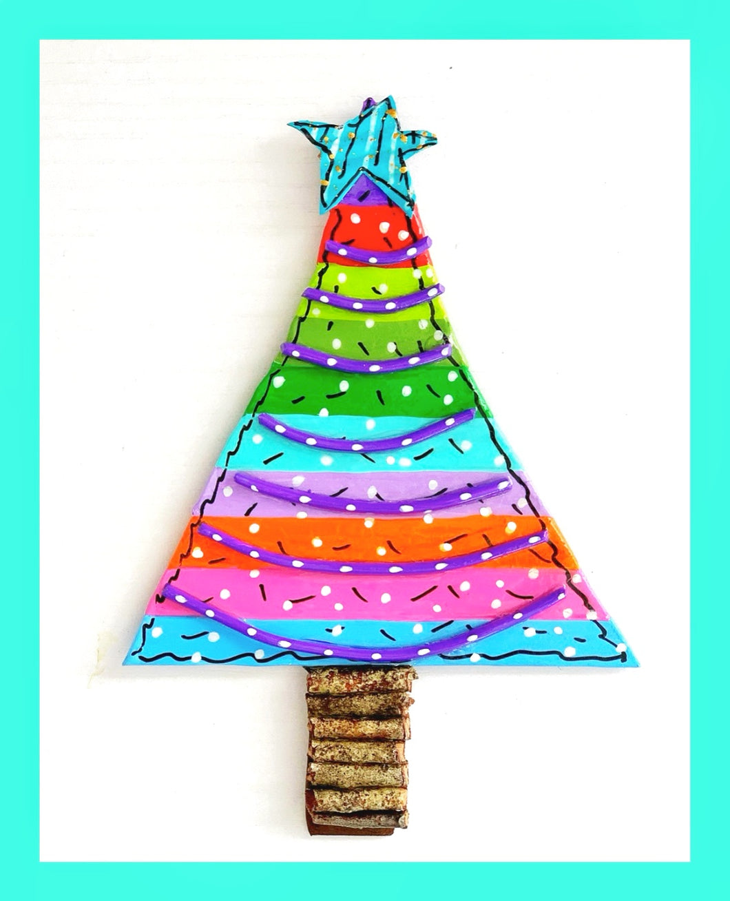 Holiday tree with the Turquoise Star