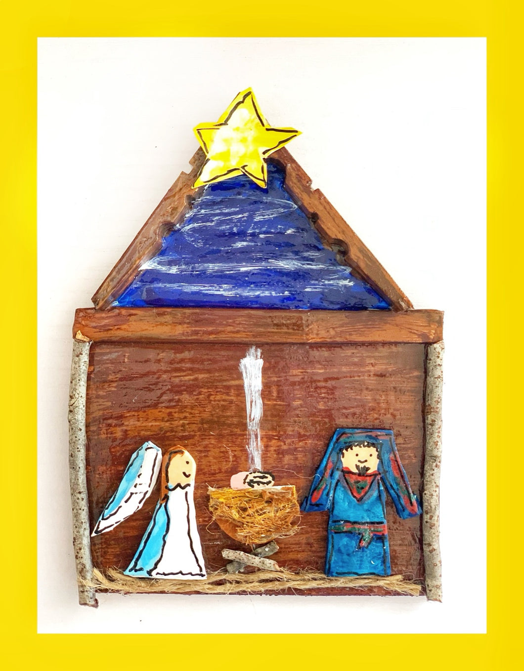 Nativity Ornament (Joseph in blue)