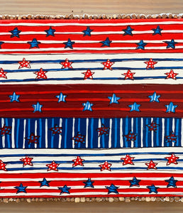 Stars and Stripes and the Red, White and Blue Forever (Sorry..this one is gone but I would be happy to make you something similar.)