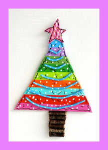 Holiday Tree with the Pink Star