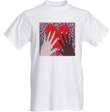 Two Hands and Big Heart on Confetti (wearable art)