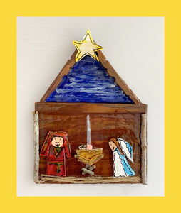 Nativity Ornament (Joesph in maroon)