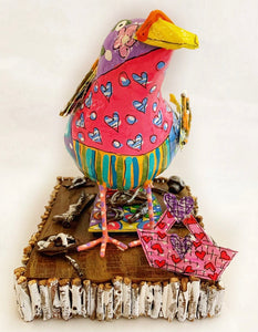 Patchwork Birdie going on a Picnic