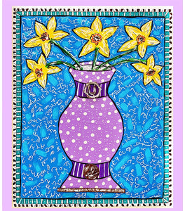 Daffodils in the Purple Urn