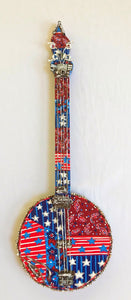 Red, white and Blue Banjo