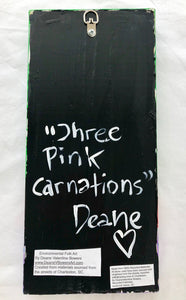 Three Pink Carnations